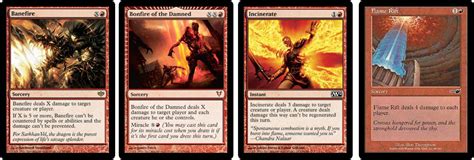best red creatures mtg|best red direct damage mtg.